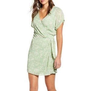 All In Favor Floral Front Wrap Dress